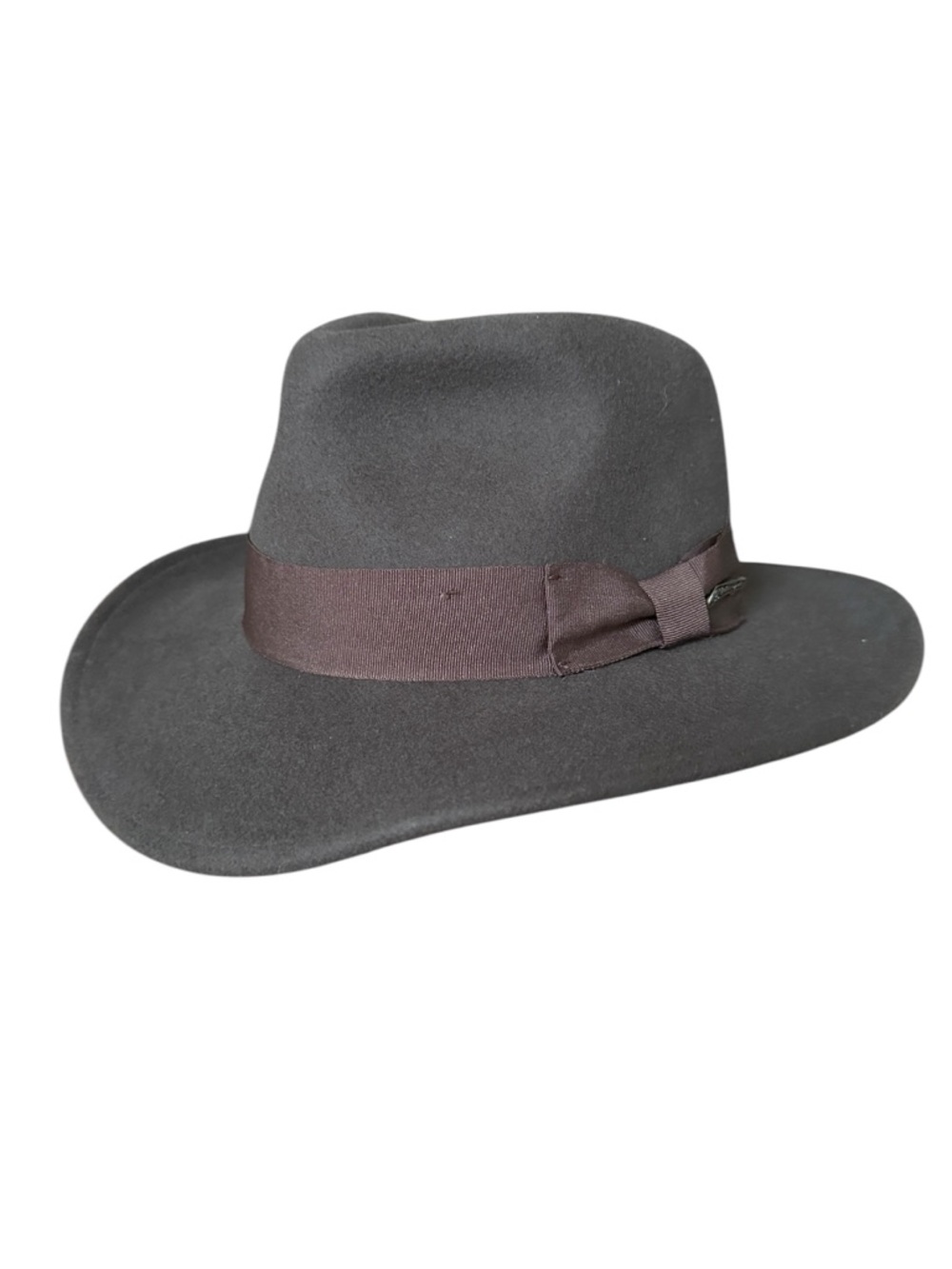 Dorfman Pacific 100% Wool Fedora Hat Indiana Jones  Size‎ XL Adventure Style - Picture 13 of 13